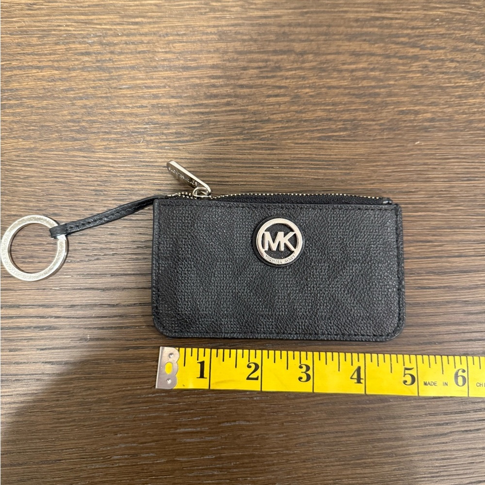 Michael Kors Black Wallet with Silver Logo